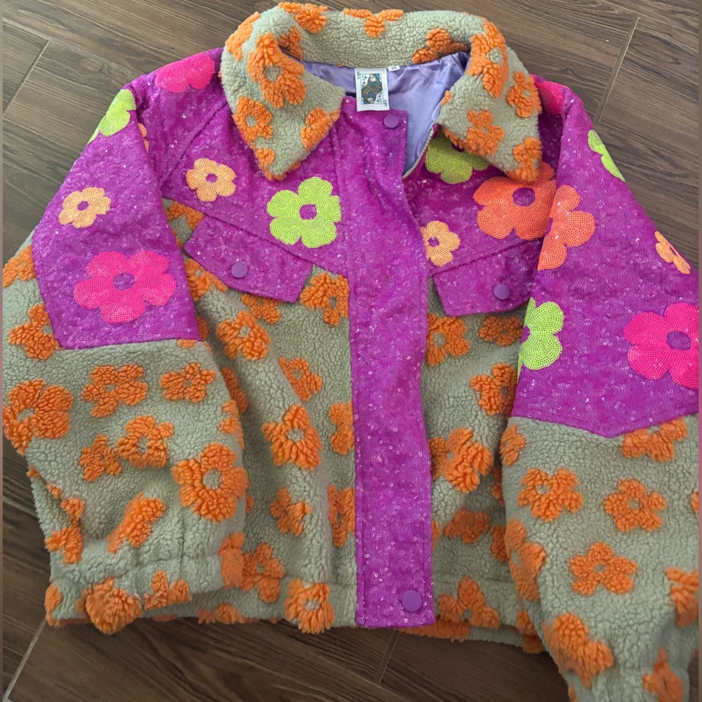 Queen of Sparkles Double Lined Groovy Sherpa